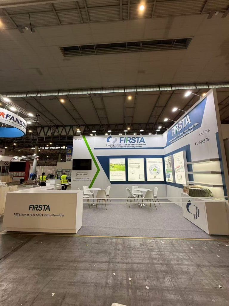 Labelexpo Europe FIRSTA booth right view on-site