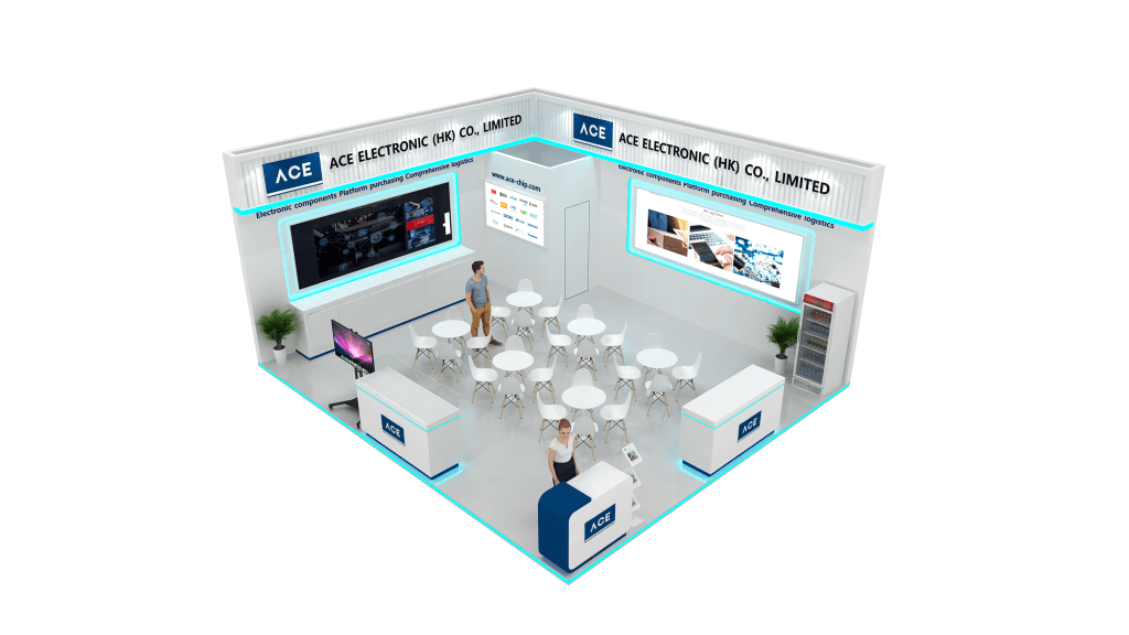 ExpoElectronica Ace Eletronic Booth rendering top-view