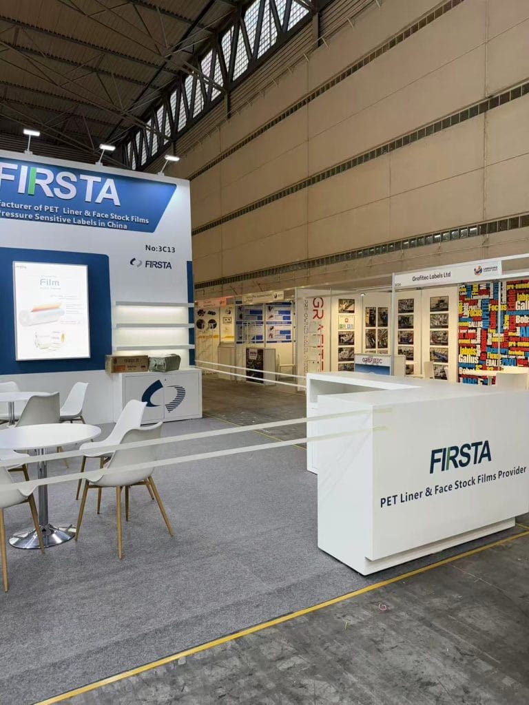 Labelexpo Europe FIRSTA booth on-site front