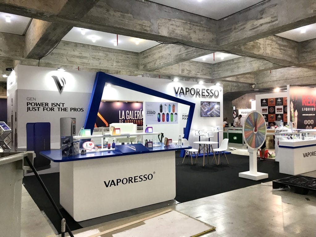 Vapexpo Spain Vaporesso Booth front