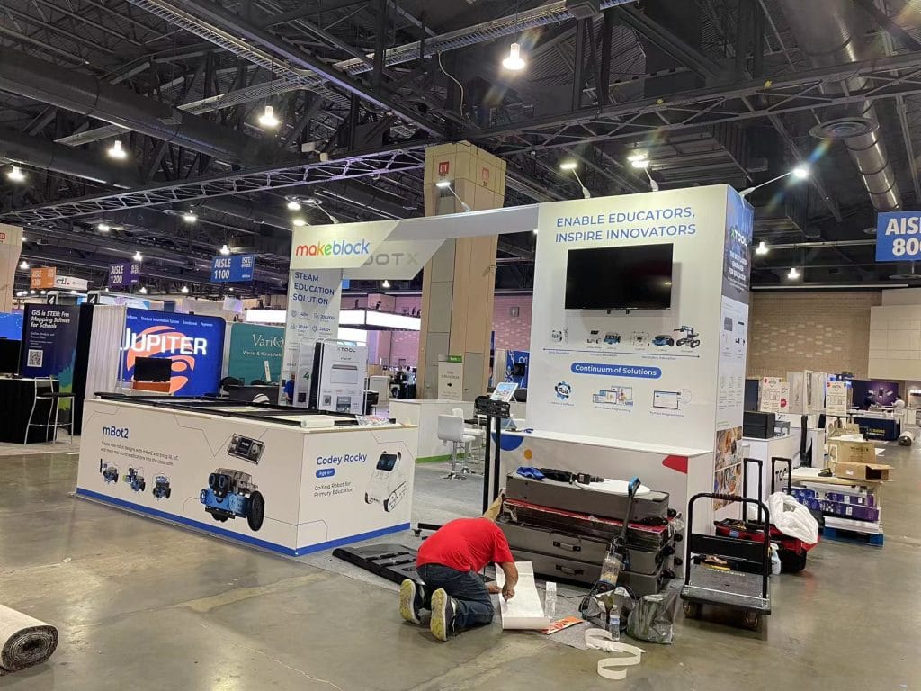 Philadelphia education trade show Xtool booth on-site