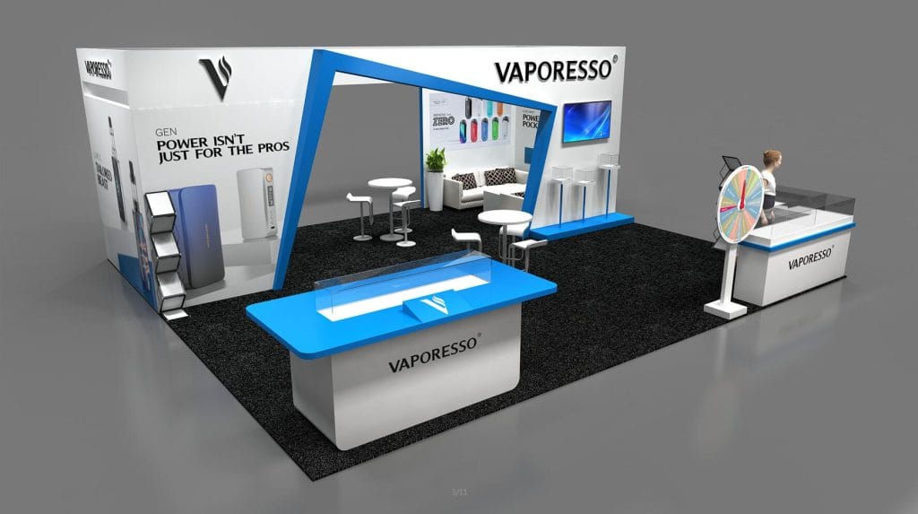 Vapexpo Spain Vaporesso Booth rendering