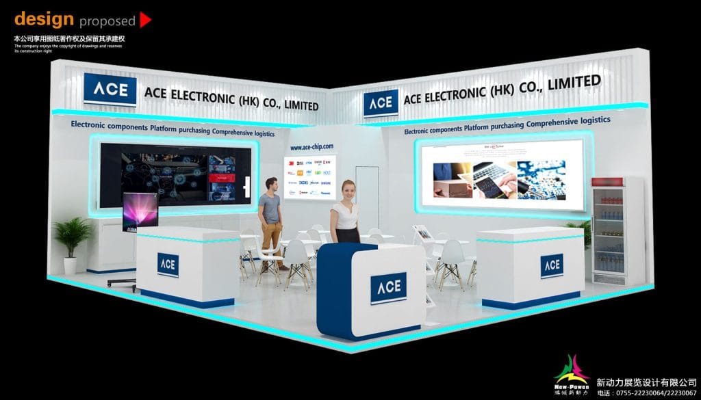 ExpoElectronica Ace Eletronic Booth rendering