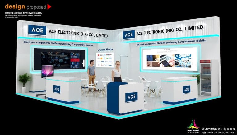 ExpoElectronica Ace Eletronic Booth rendering