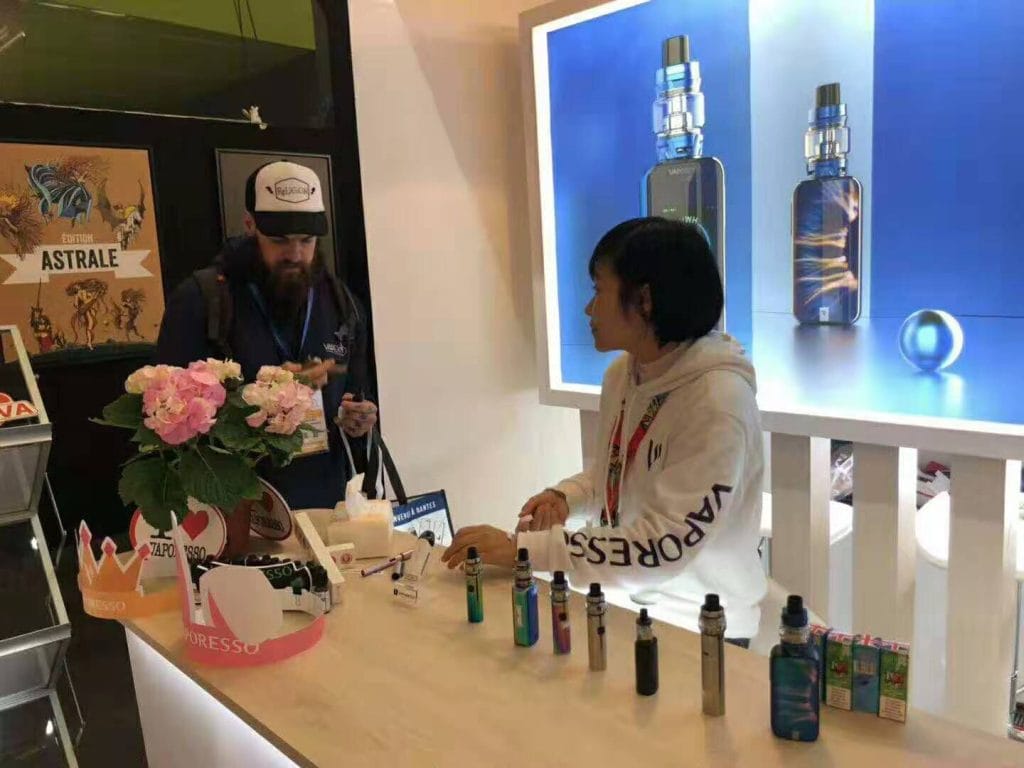VAPEXPO Paris 2019 VAPORESSO Booth front