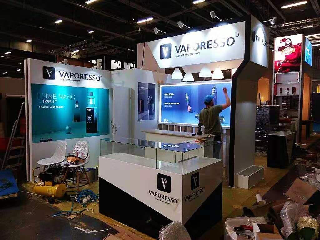 VAPEXPO Paris 2019 VAPORESSO Booth left view