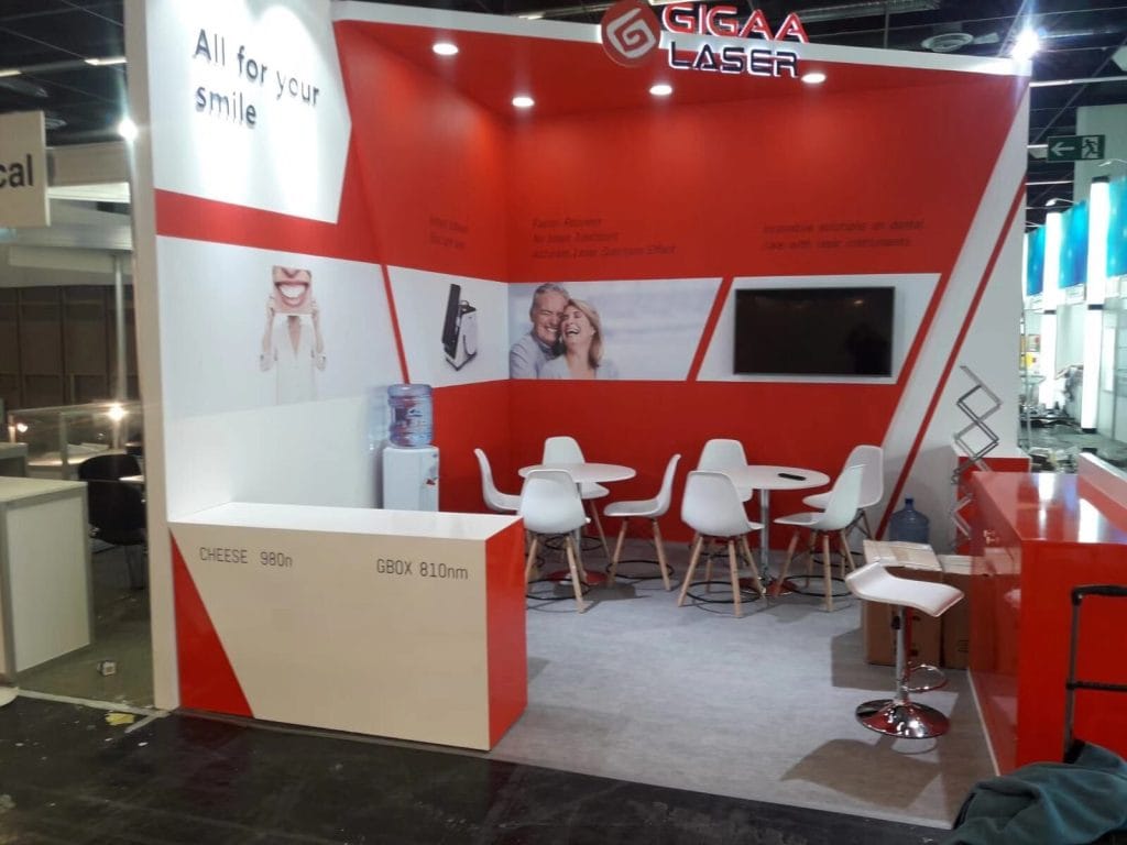 World Congress in Laser Dentistry GIGAA Laser booth front