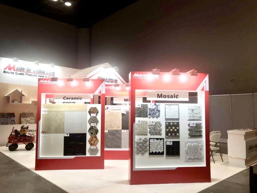 Coverings Made-in-China Booth left-view