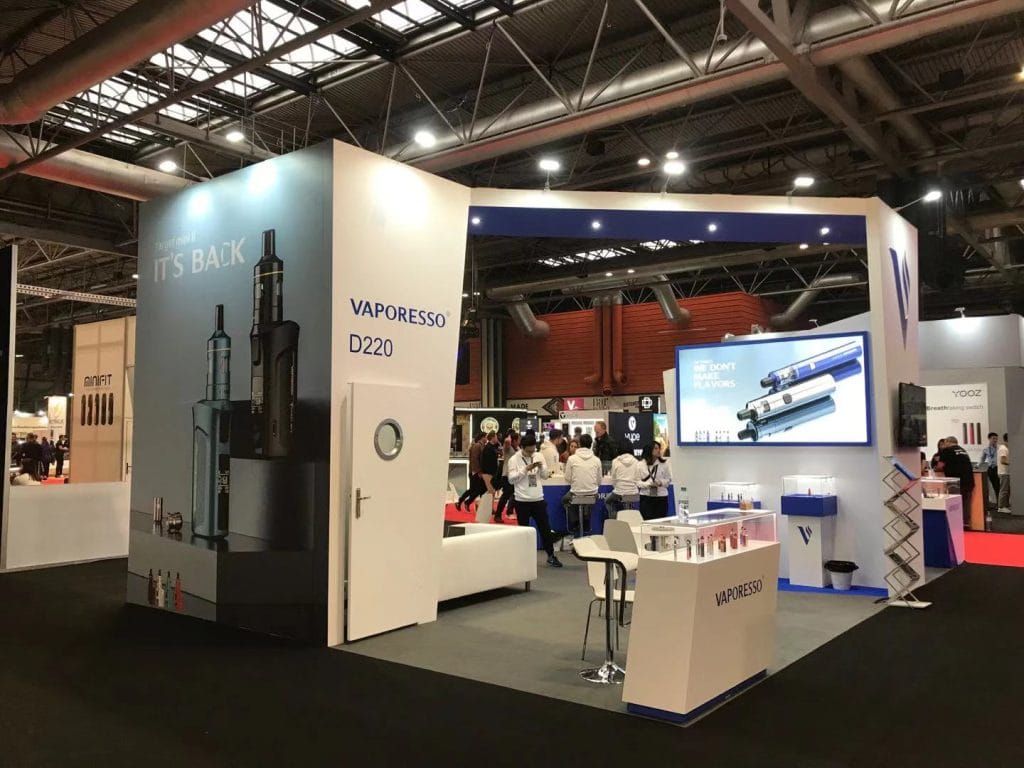 Vaper Expo UK Vaporesso Booth back
