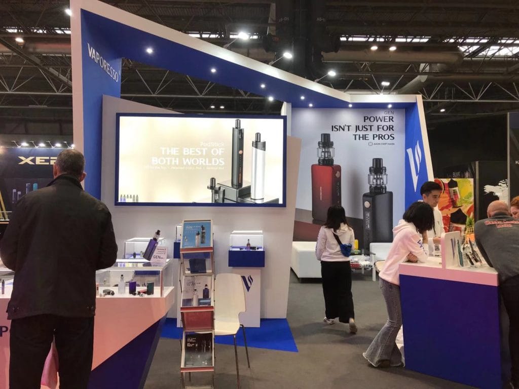 Vaper Expo UK Vaporesso Booth left