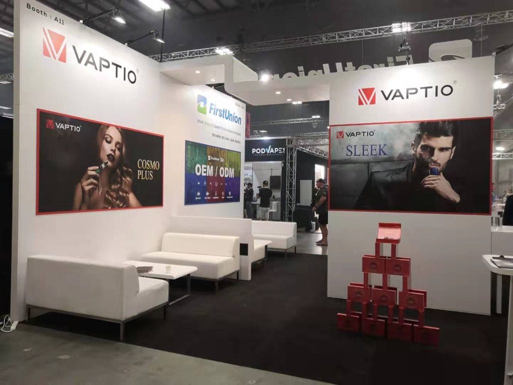 Oceania Vape Expo Vaptio Booth left-view