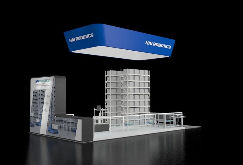 MODEX Hai Robotics Booth rendering back
