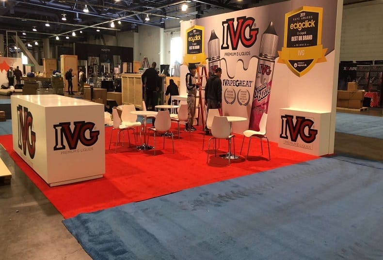 Tobacco Plus Expo (TPE) IVG Booth right