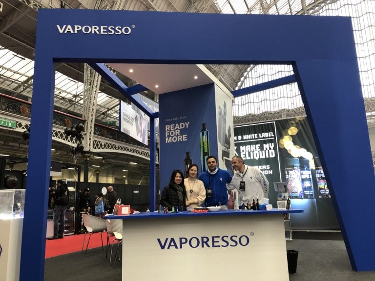 Vape Jam UK Vaporesso Booth front