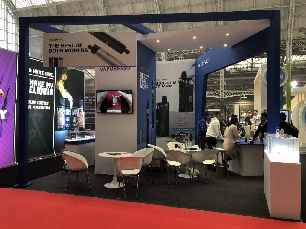 Vape Jam UK Vaporesso Booth left