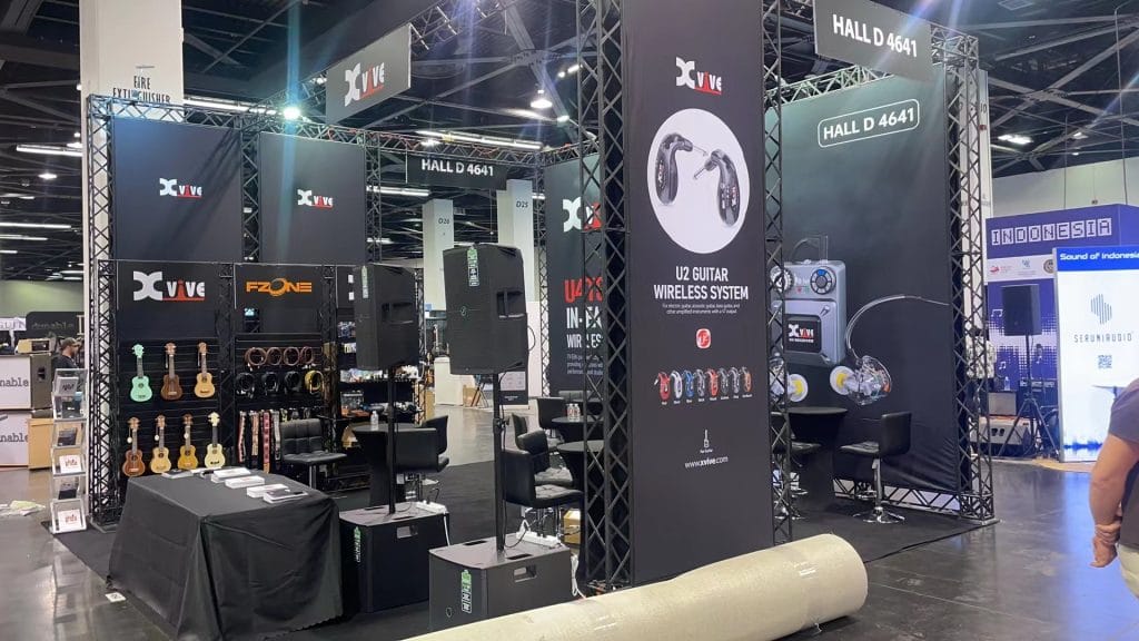 NAMM Show 2023 Xvive booth right