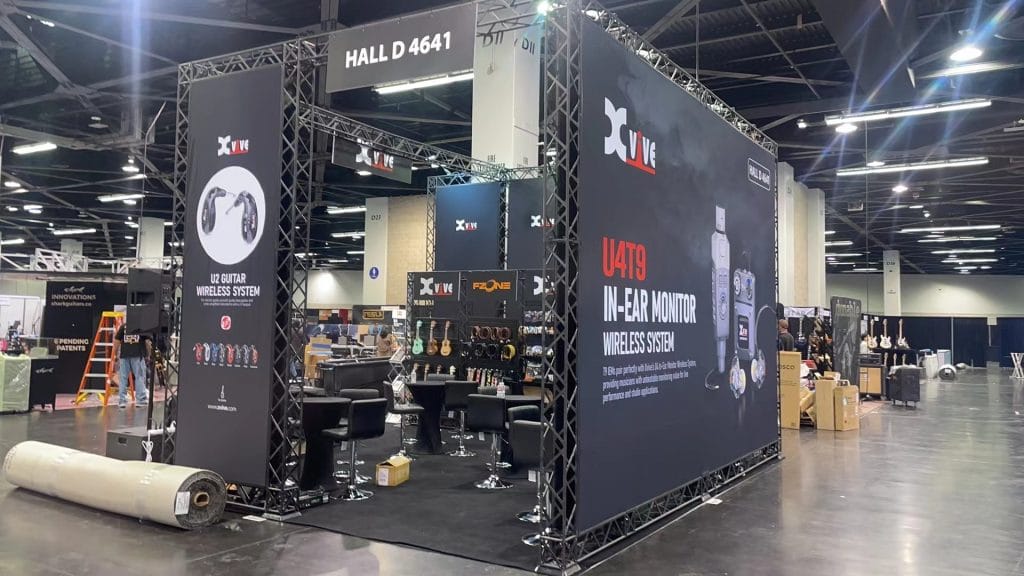 NAMM Show 2023 Xvive booth back