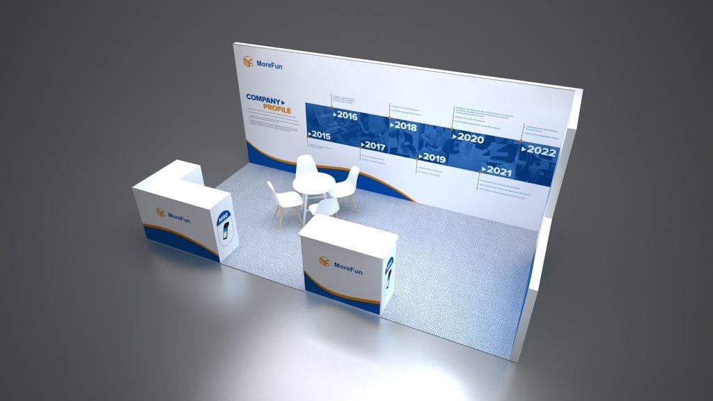 Money20/20 USA MoreFun Booth rendering right