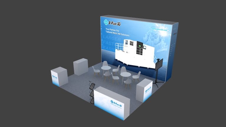 RAPID + TCT EPlus-3D Booth rendering right
