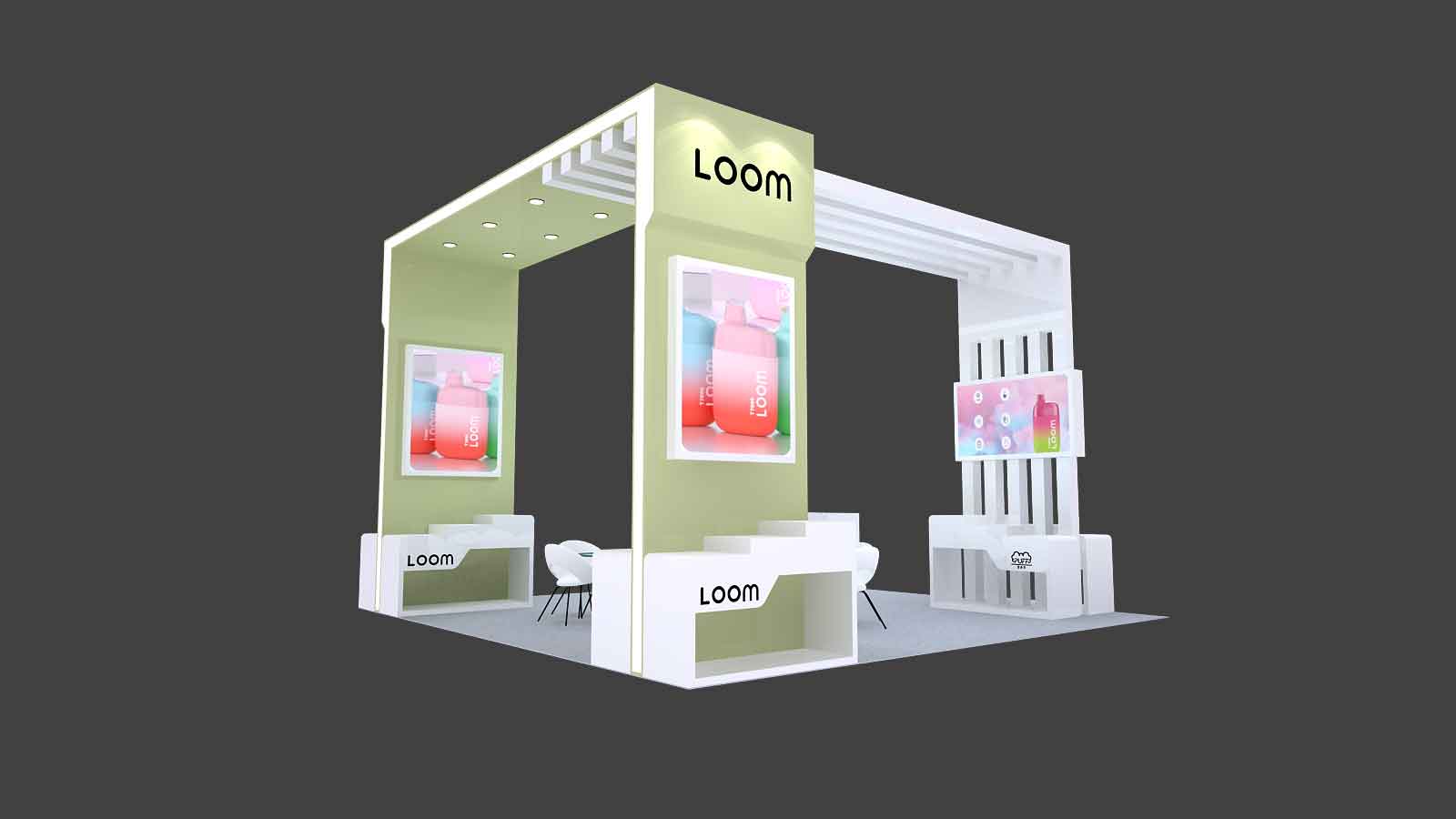 Alternative Products Expo / Alt Pro Expo LOOM Booth rendering