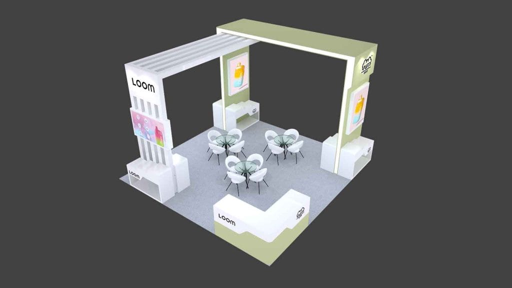 Alternative Products Expo / Alt Pro Expo LOOM Booth rendering top-view