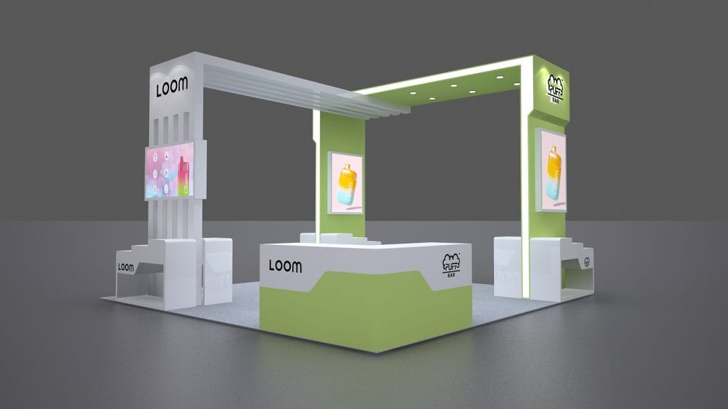 Alternative Products Expo / Alt Pro Expo LOOM Booth rendering front view