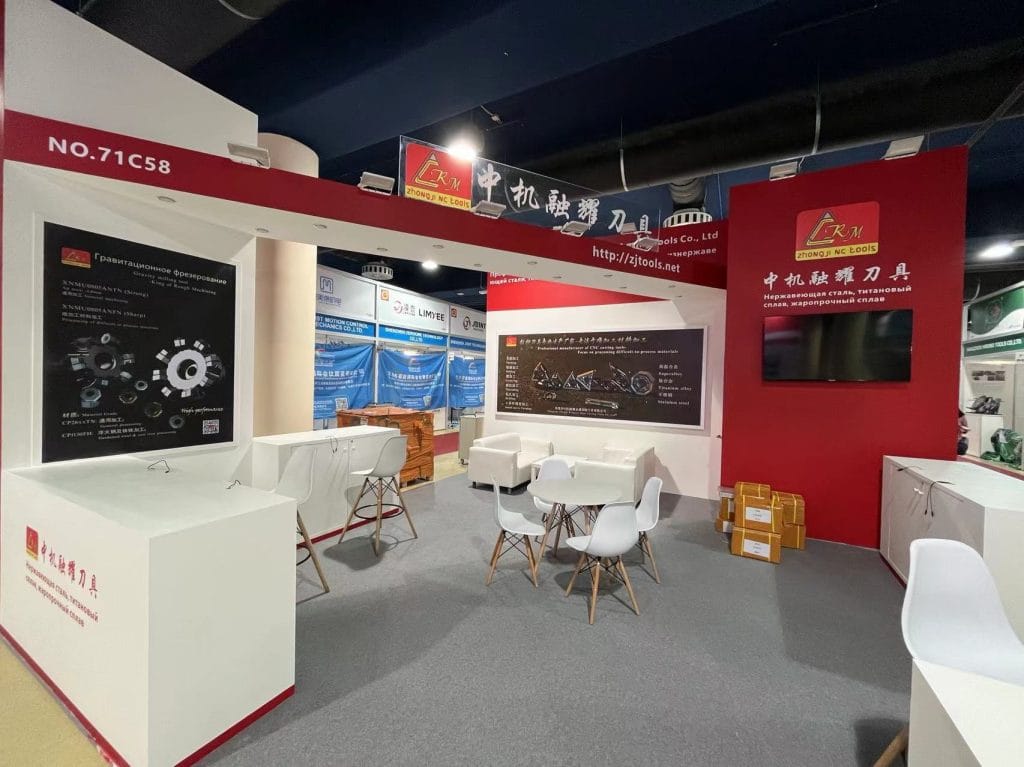 Russia Industrial Exhibition Zhongji Rongyao Booth inside