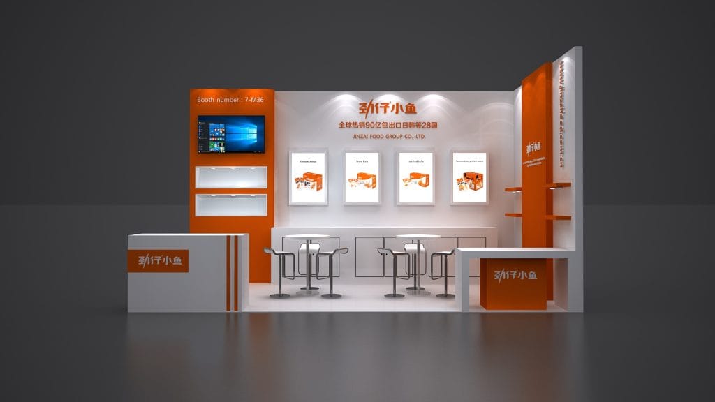 Anuga Asia Booth 3d render front