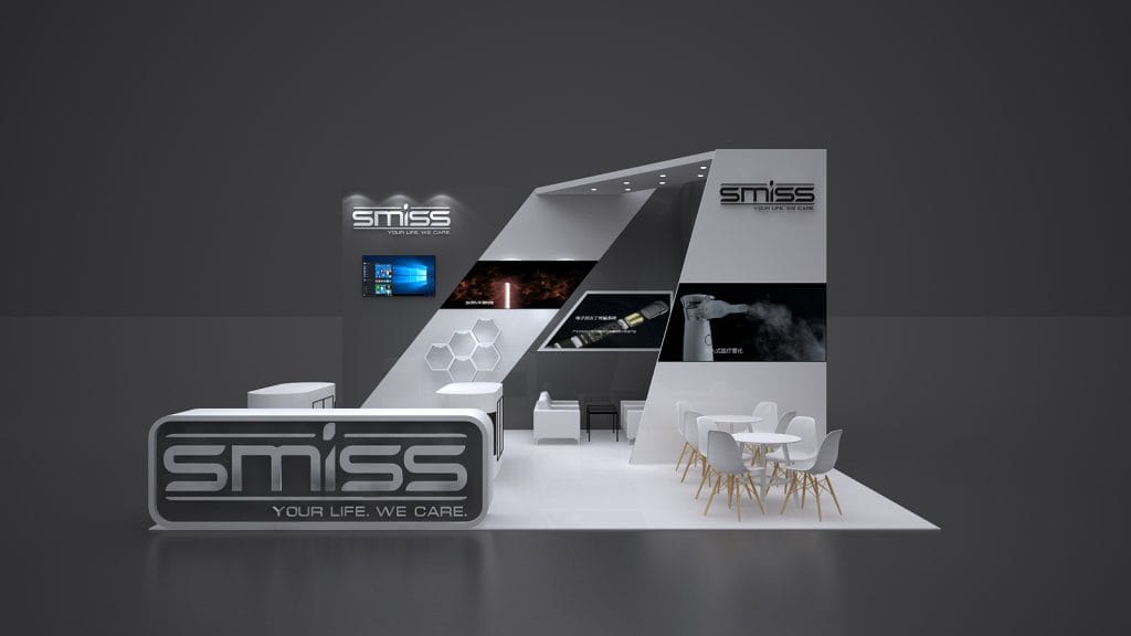 VAPE CLUB SHOW Smiss Booth rendering front