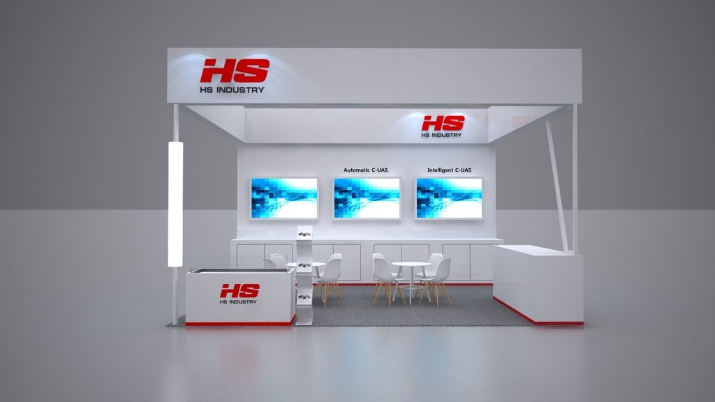 International Military Technical Forum ARMY HS Industry Booth Rendering front