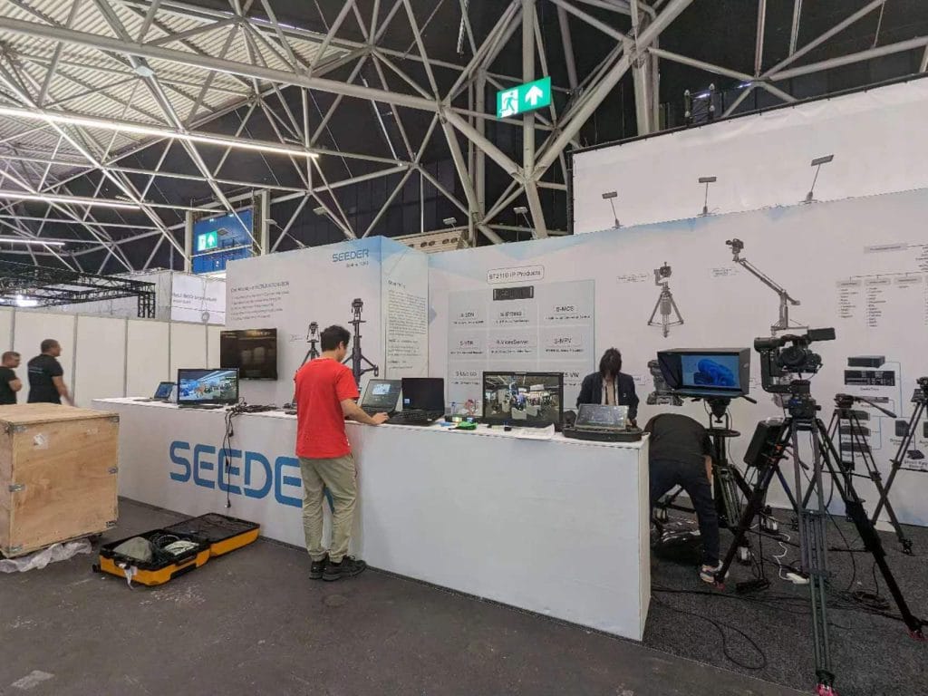 International Broadcasting Convention (IBC) Seeder Booth right-view