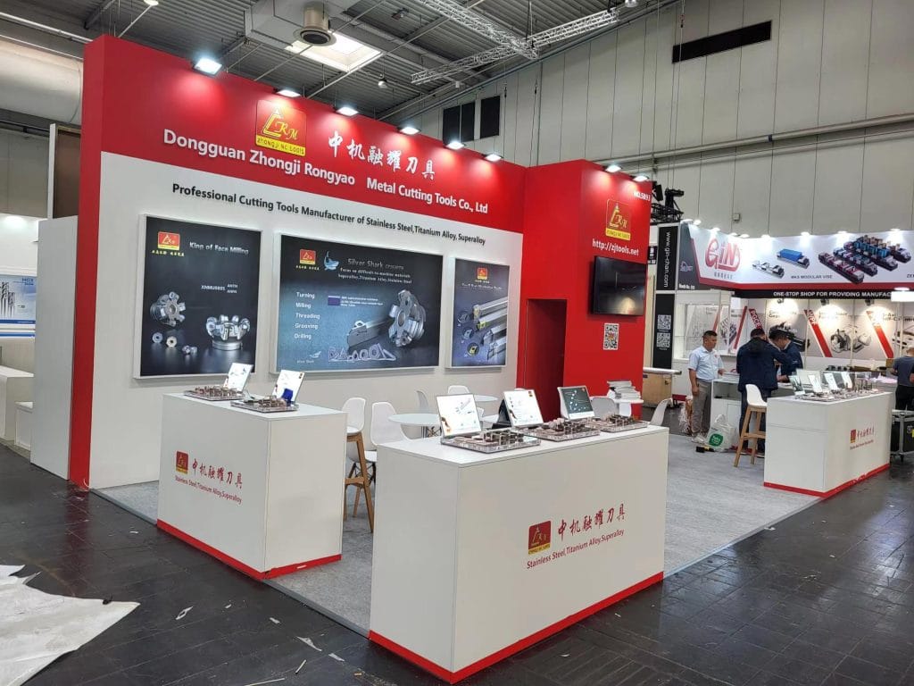 EMO Hannover Zhongji Rongyao Booth left view