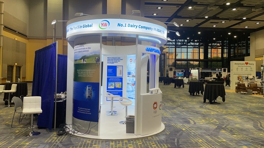IDF World Dairy Summit  YiLi Booth left view