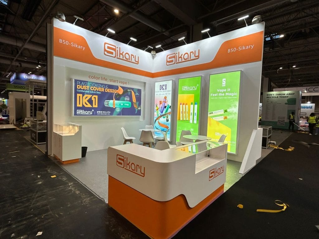 Vaper Expo UK Sikaru Booth front