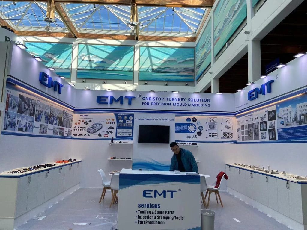International Trade Fair for Plastics Processing (Fakuma) EMT Booth live