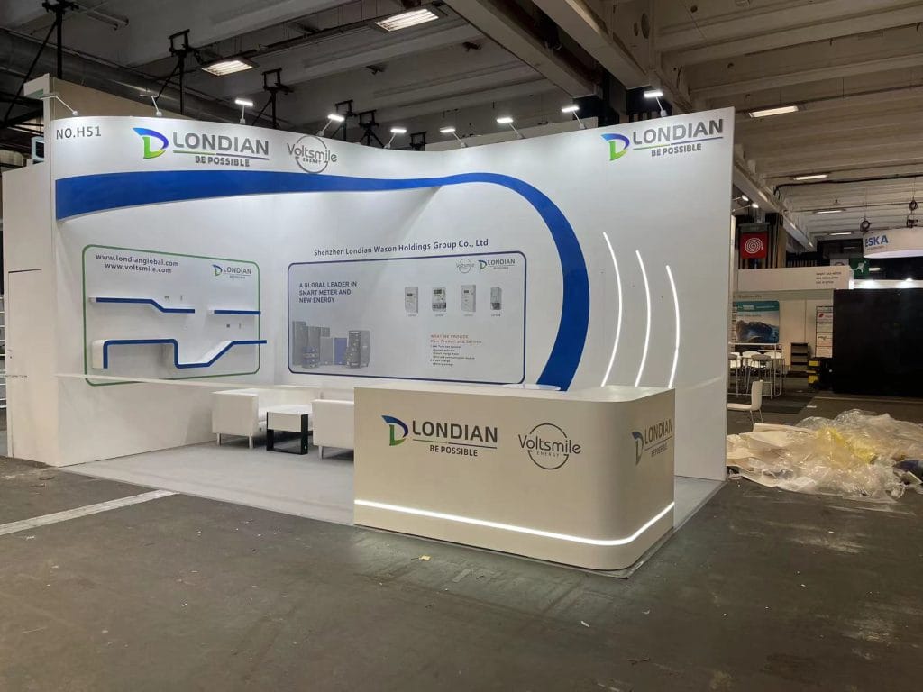 Enlit Europe LongDian Booth on-site front