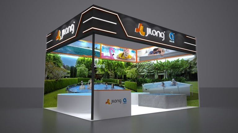 Piscina & Wellness Barcelona JiLong Booth rendering