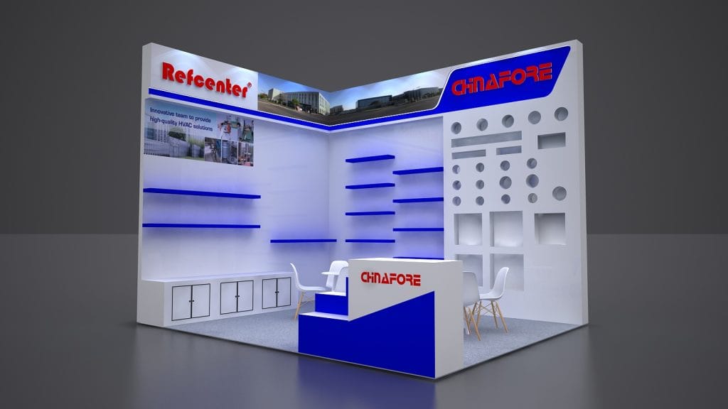 Climatización & Refrigeración CHNAFORE Booth rendering front