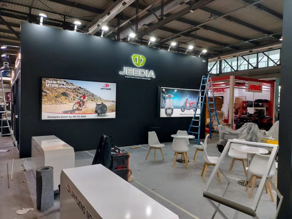 EICMA JEEDIA Booth left view on-site