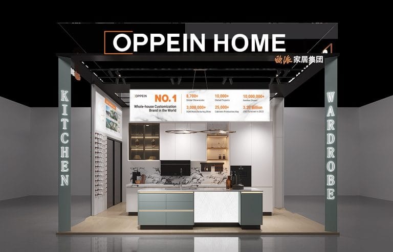 The Big 5 Dubai Oppein Home booth rendering front view