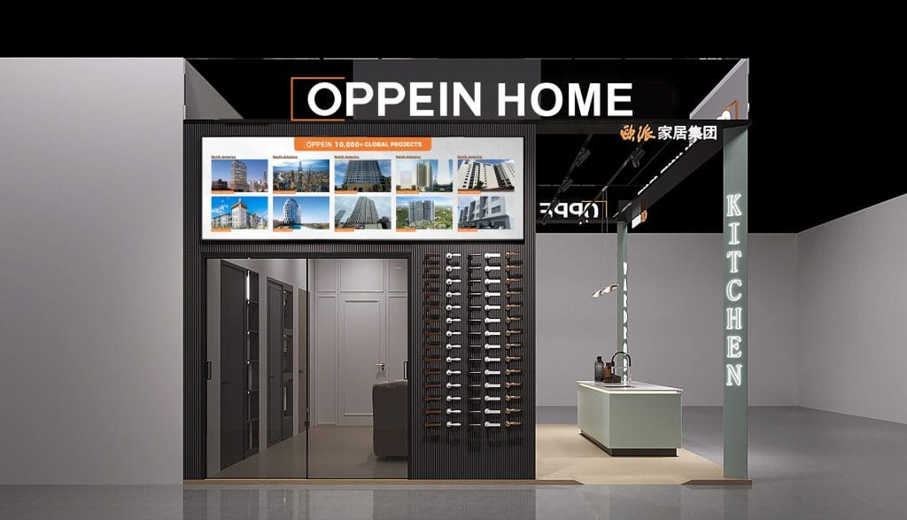 The Big 5 Dubai Oppein Home booth rendering back view