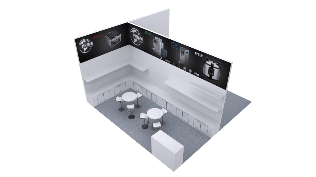 GulfHost inline Booth rendering