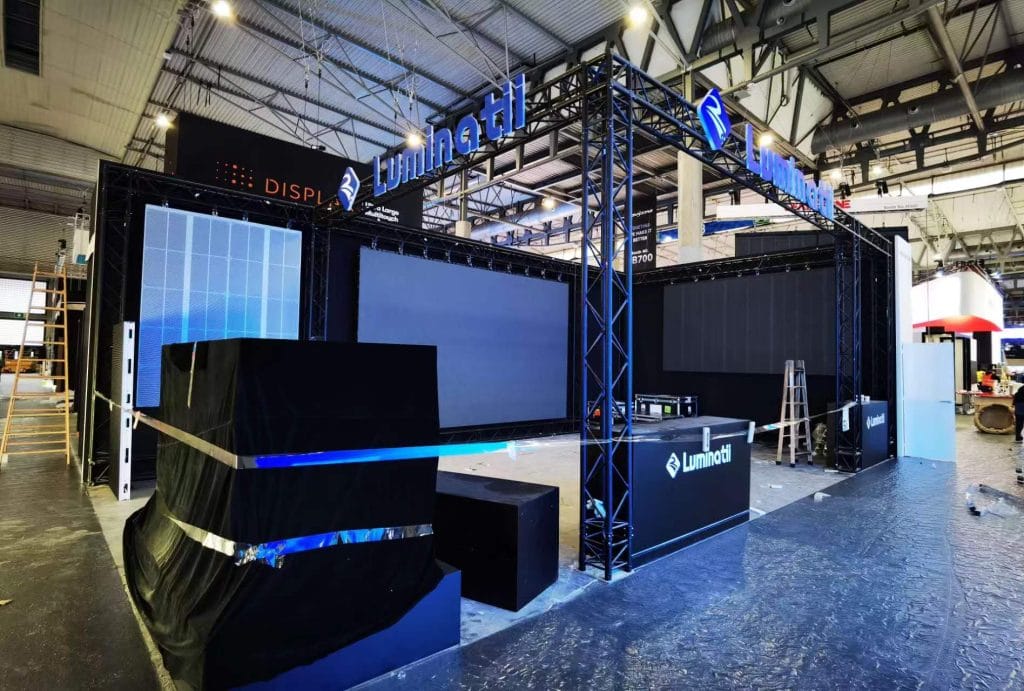 Integrated Systems Europe (ISE) Luminatii Booth on-site