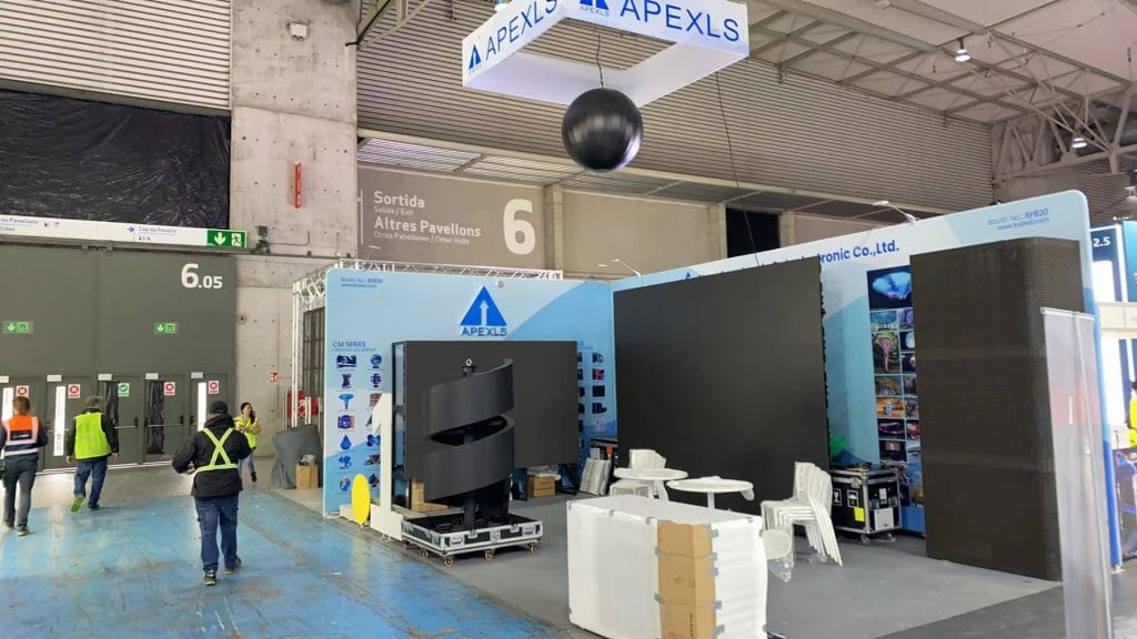Integrated Systems Europe (ISE) Luminatii Booth on-site