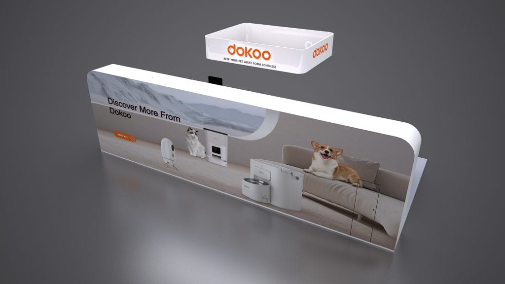 Global Pet Expo DoKoo Booth rendering back view