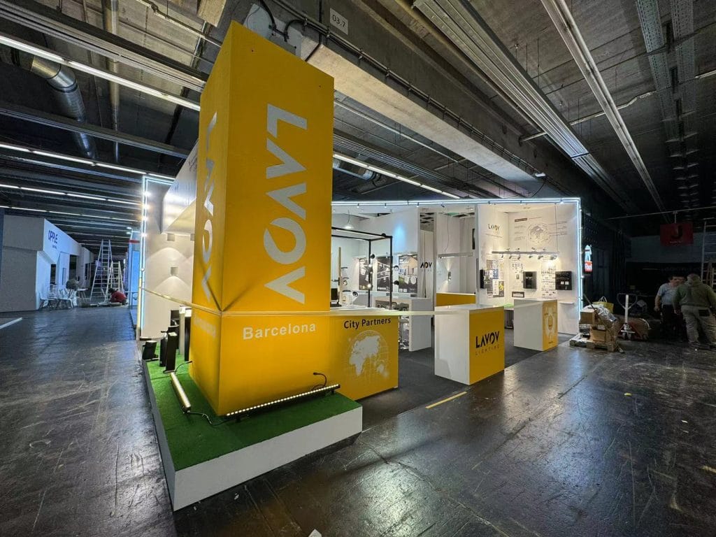 Light + Building LAVOV Booth left-view