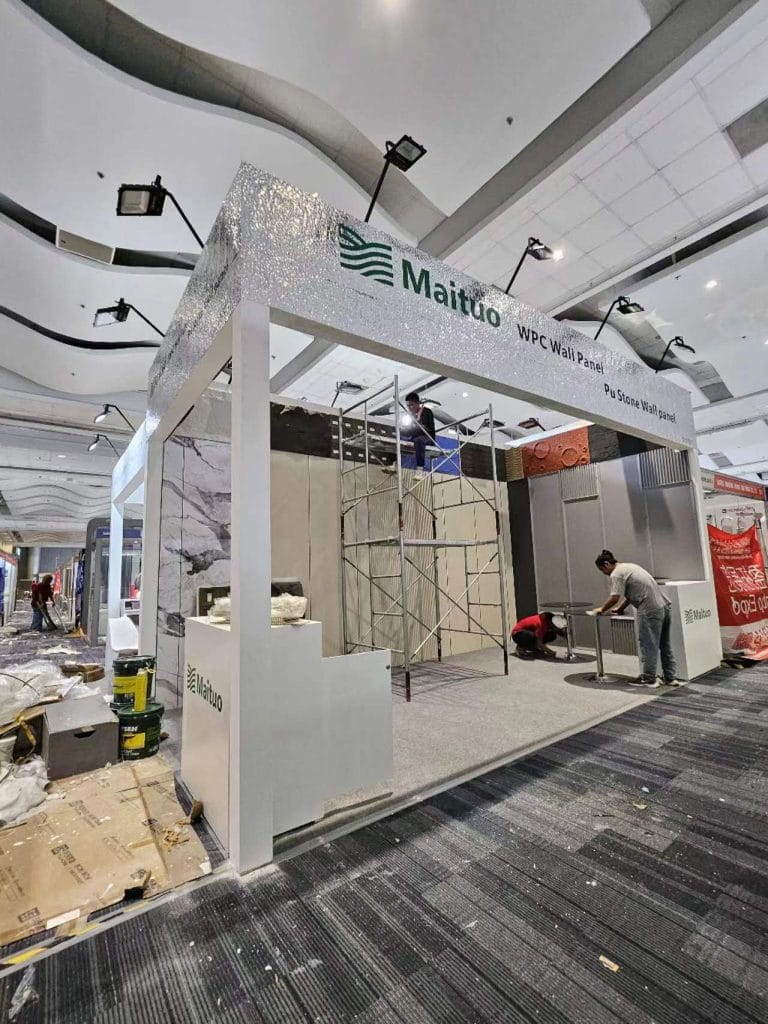 Philippine World Building and Construction Exposition booth on-site