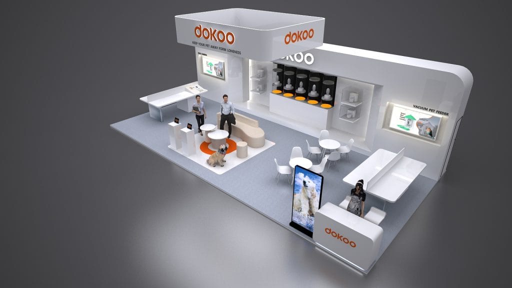Global Pet Expo DoKoo Booth rendering top view