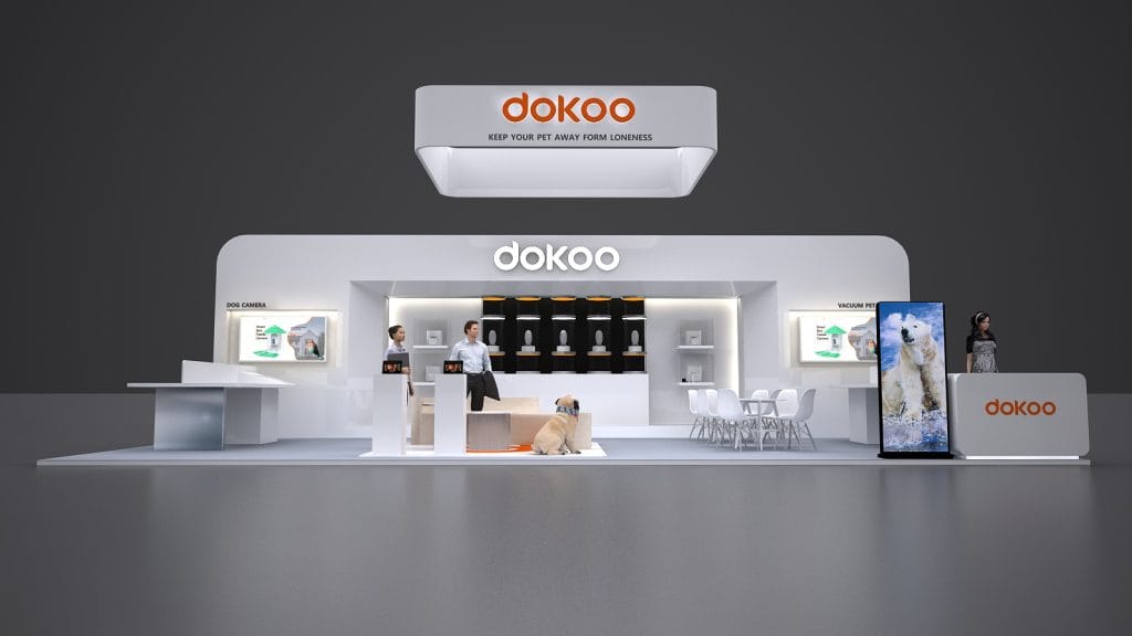 Global Pet Expo DoKoo Booth rendering front view