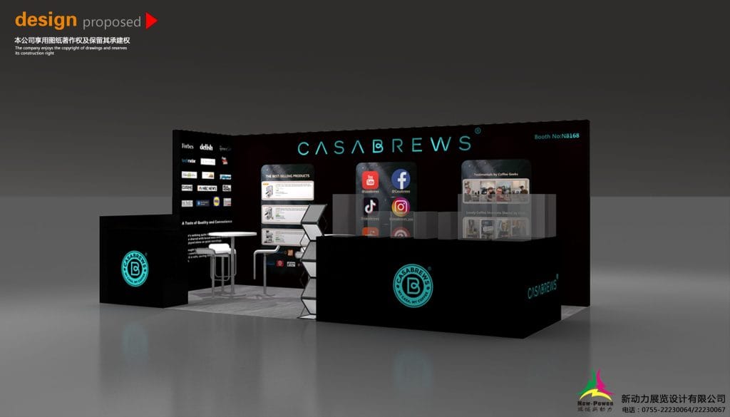 The Inspired Home Show CASABREWS Booth rendering front